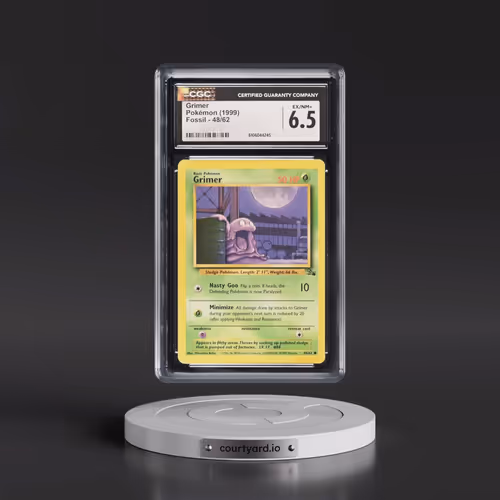 1999 Fossil #48/62 Grimer (CGC 6.5 EX-NM+)