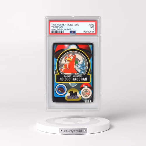 1998 Pocket Monsters Sealdass Series 3 #080 Yadoran (PSA 7 NM)