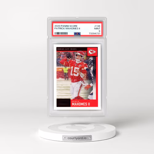 2020 Panini Score #136 Patrick Mahomes II (PSA 9 MINT)