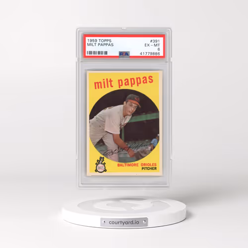 1959 Topps #391 Milt Pappas (PSA 6 EX-MT)