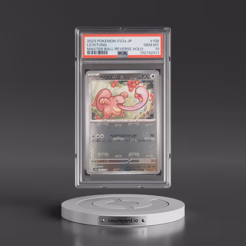 2023 Pokémon Sv2a-Pokemon 151 #108 Lickitung - Reverse Holo Master Ball (PSA 10 GEM MINT)