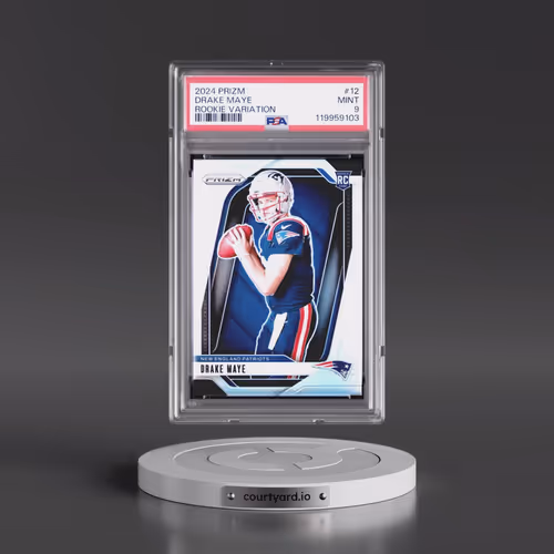 2024 Panini Prizm Rookie Variation #12 Drake Maye (PSA 9 MINT)