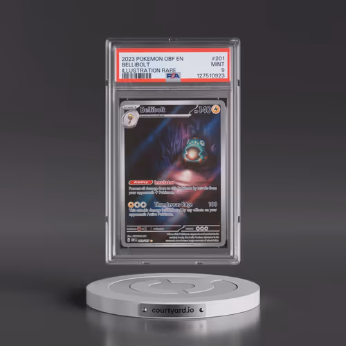 2023 Pokémon Obf EN-Obsidian Flames #201 Bellibolt - Illustration Rare (PSA 9 MINT)