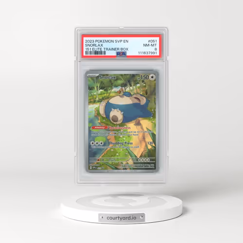 2023 Pokémon Svp EN-SV Black Star Promo #051 Snorlax - 151 Elite Trainer Box (PSA 8 NM-MT)