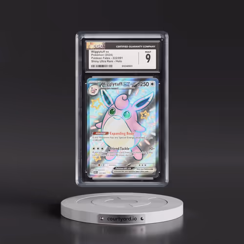 2024 Paldean Fates - PAF EN #222/091 Wigglytuff ex - Shiny Ultra Rare Holo (CGC 9 MINT)