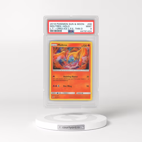 2018 Pokémon Sun & Moon Lost Thunder #38 Moltres - Holo Cracked Ice Let's Play Eevee! Theme Deck (PS