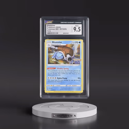 2022 Pokémon GO #017/078 Blastoise - Holo (CGC 9.5 MINT+)
