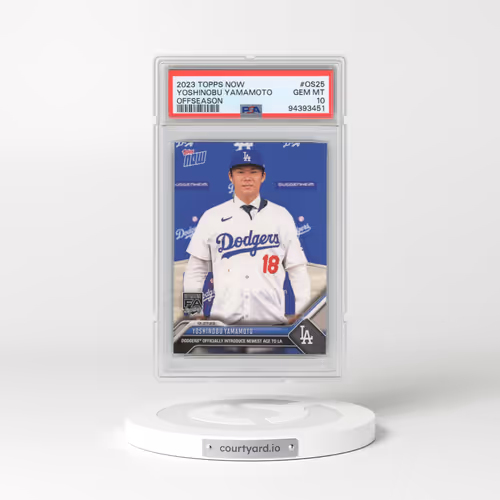 2023 Topps Now Offseason #OS25 Yoshinobu Yamamoto (PSA 10 GEM MINT)