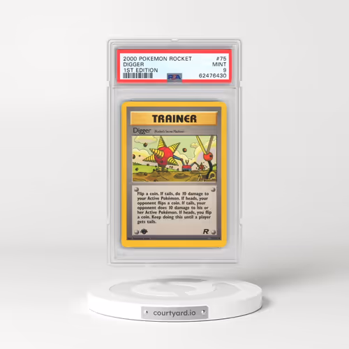 2000 Pokémon Rocket #75 Digger - 1st Edition (PSA 9 MINT)