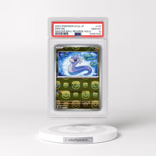 2023 Pokémon Sv2a-Pokemon 151 #147 Dratini - Reverse Holo Master Ball (PSA 10 GEM MINT)