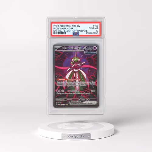2025 Pokémon Pre EN-Prismatic Evolutions #157 Iron Valiant EX - Holo Special Illustration Rare (PSA