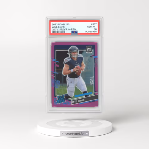 2023 Panini Donruss #397 Will Levis - Optic Preview-Pink (PSA 10 GEM MINT)