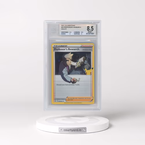 2021 Celebrations #023 Professor's Research - Holo (BGS 8.5 NM-MT+)