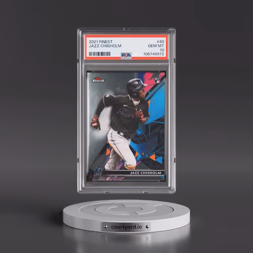 2021 Topps Finest #40 Jazz Chisholm (PSA 10 GEM MINT)