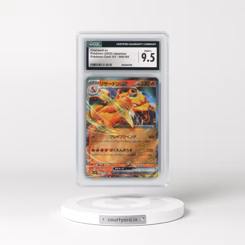 2023 Pokémon Card 151 #006/165 Charizard ex (CGC 9.5 MINT+)