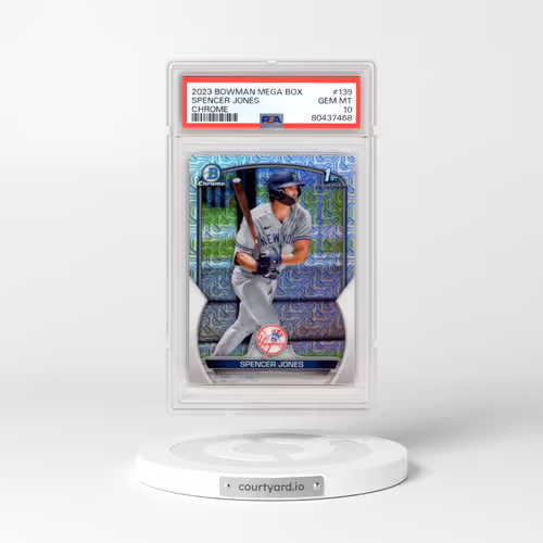 2023 Bowman Mega Box Chrome #139 Spencer Jones (PSA 10 GEM MINT)