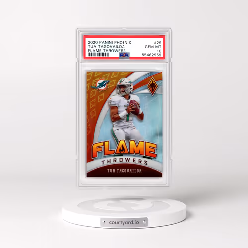 2020 Panini Phoenix Flame Throwers #29 Tua Tagovailoa (PSA 10 GEM MINT)