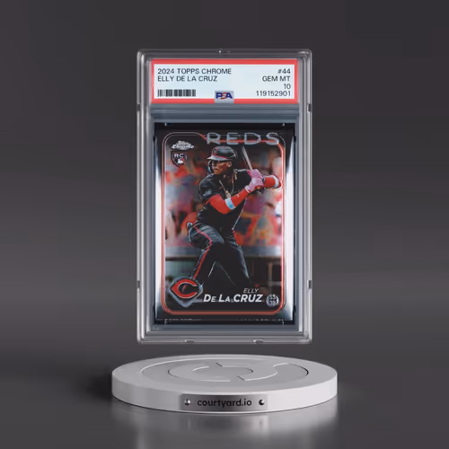 2024 Topps Chrome #44 Elly de La Cruz (PSA 10 GEM MINT)