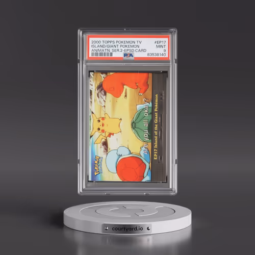 2000 Topps Pokémon TV Animation Series 2 Episode Cards #EP17 Island of the Giant Pokemon (PSA 9 MINT