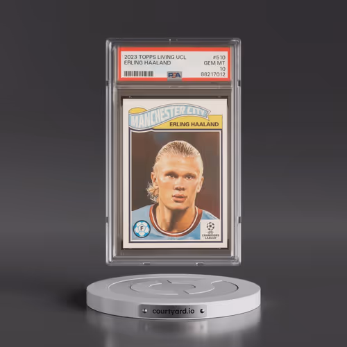 2023 Topps Living UEFA Champions League #510 Erling Haaland (PSA 10 GEM MINT)