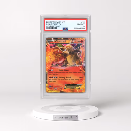 2016 Pokémon XY Generations #11 Charizard EX - Holo (PSA 8 NM-MT)