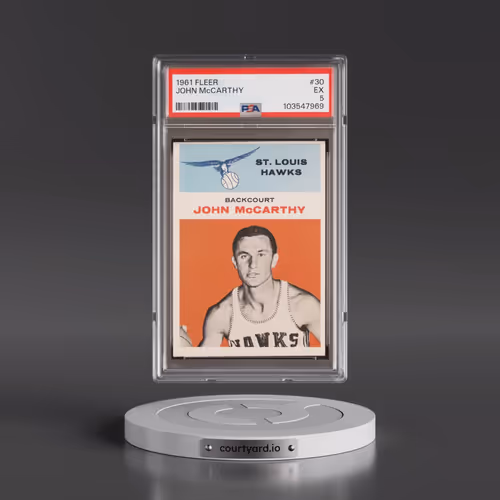 1961 Fleer #30 John McCarthy (PSA 5 EX)