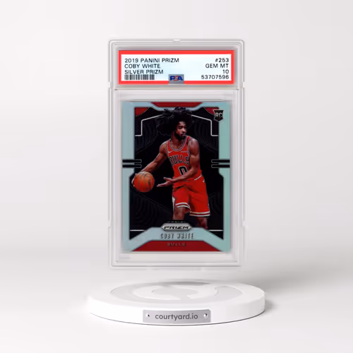 2019 Panini Prizm #253 Coby White - Silver Prizm (PSA 10 GEM MINT)