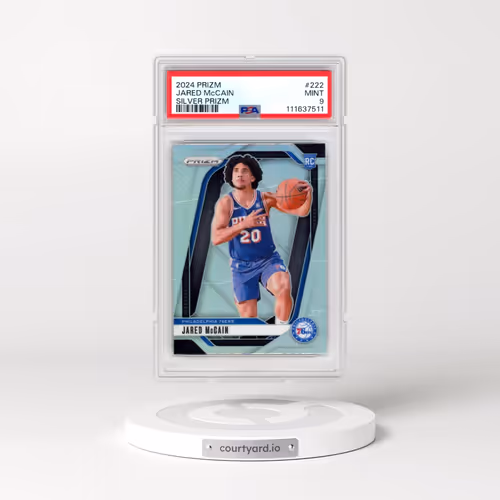 2024 Panini Prizm #222 Jared McCain - Silver Prizm (PSA 9 MINT)