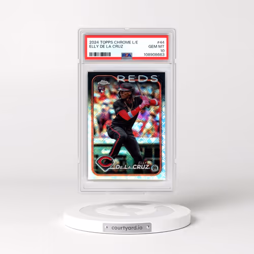2024 Topps Chrome Logofractor Edition #44 Elly de La Cruz (PSA 10 GEM MINT)