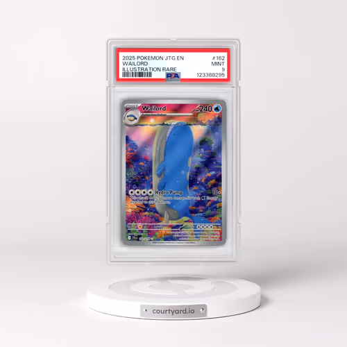 2025 Pokémon Jtg EN-Journey Together #162 Wailord - Illustration Rare (PSA 9 MINT)