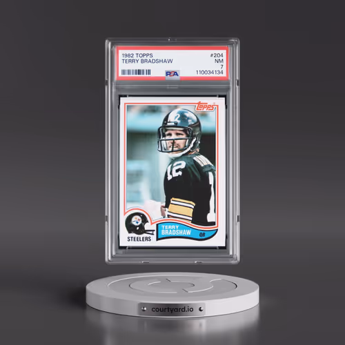 1982 Topps #204 Terry Bradshaw (PSA 7 NM)