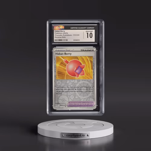 2024 Prismatic Evolutions - PRE EN #111/131 Haban Berry - Reverse Holo (CGC 10 GEM MINT)