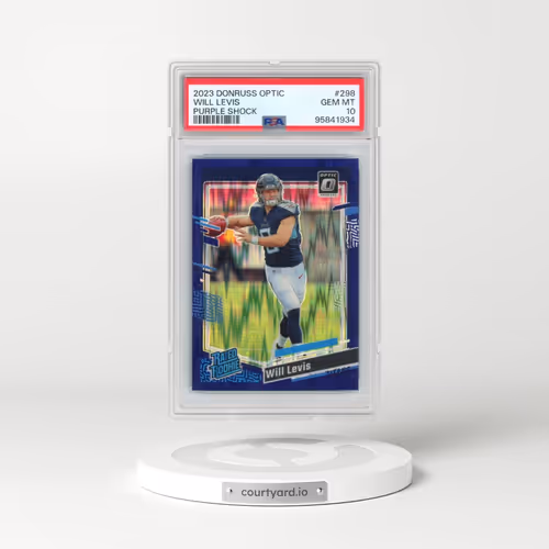 2023 Panini Donruss Optic #298 Will Levis - Purple Shock (PSA 10 GEM MINT)