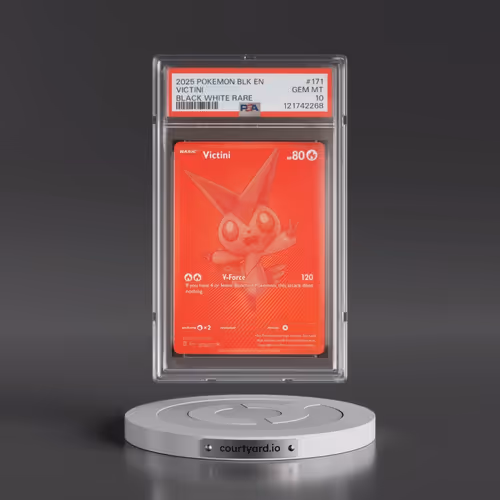 2025 Pokémon Blk EN-Black Bolt #171 Victini - Black White Rare (PSA 10 GEM MINT)