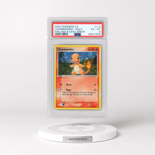 2004 Pokémon EX Fire Red & Leaf Green #113 Charmander - Holo (PSA 6 EX-MT)