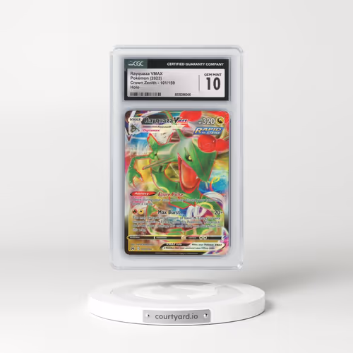 2022 Crown Zenith #101/159 Rayquaza VMAX - Holo (CGC 10 GEM MINT)