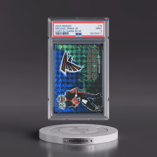 2024 Panini Mosaic Capital Gains #18 Michael Penix Jr. - Blue (PSA 9 MINT)