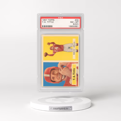 1957 Topps #30 Y.A. Tittle (PSA 8 NM-MT)