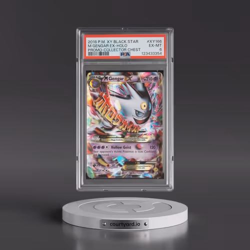 2016 Pokémon XY Black Star Promo #XY166 M Gengar EX - Holo Holo Collector Chest (PSA 6 EX-MT)