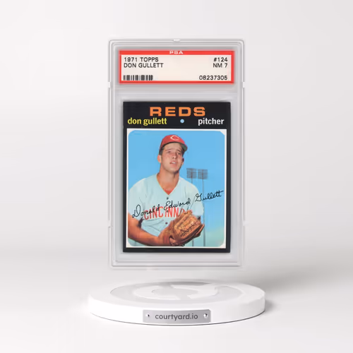 1971 Topps #124 Don Gullett (PSA 7 NM)