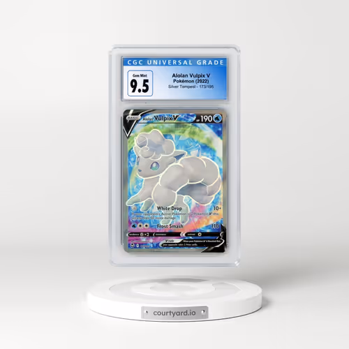 2022 Silver Tempest #173/195 Alolan Vulpix V - Ultra Rare Holo (CGC 10 GEM MINT)