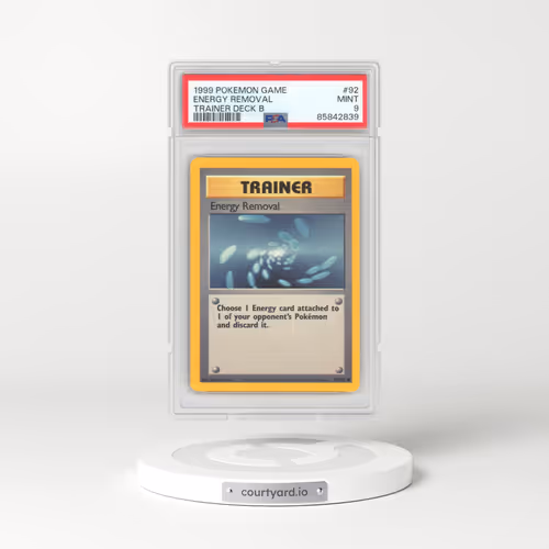 1999 Pokémon Game #92 Energy Removal - Trainer Deck B (PSA 9 MINT)