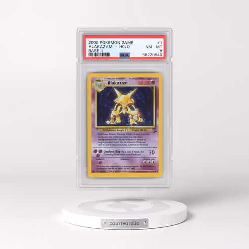 2000 Pokémon Game Base II #1 Alakazam - Holo (PSA 8 NM-MT)