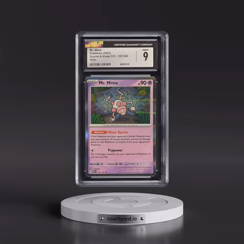 2023 Scarlet & Violet 151 - MEW EN #122/165 Mr. Mime - Holo (CGC 9 MINT)