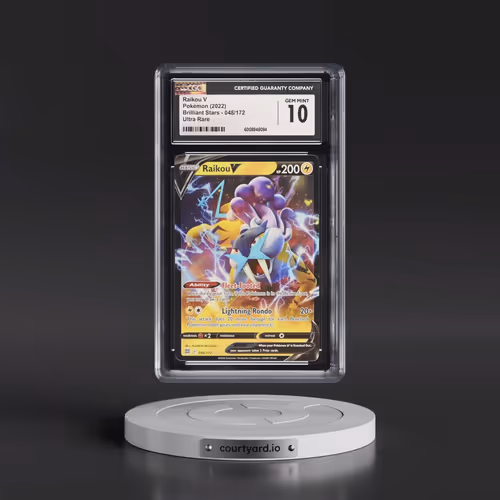 2022 Brilliant Stars #048/172 Raikou V - Holo (CGC 10 GEM MINT)