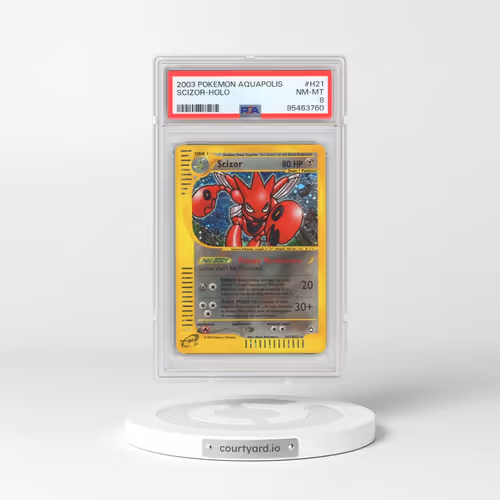 2003 Pokémon Aquapolis #H21 Scizor - Holo (PSA 8 NM-MT)