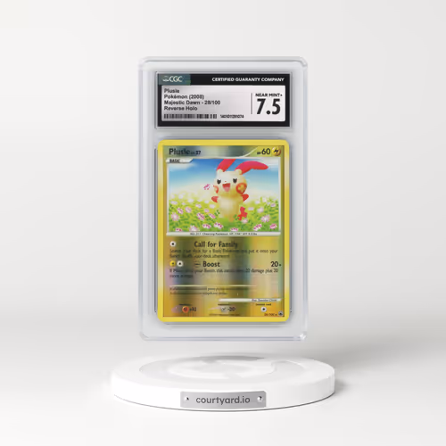 2008 Majestic Dawn #28/100 Plusle - Reverse Holo (CGC 7.5 NM+)