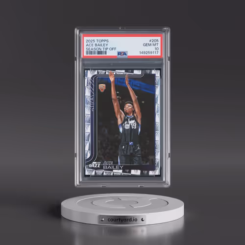 2025 Topps #205 Ace Bailey - Season Tip Off (PSA 10 GEM MINT)