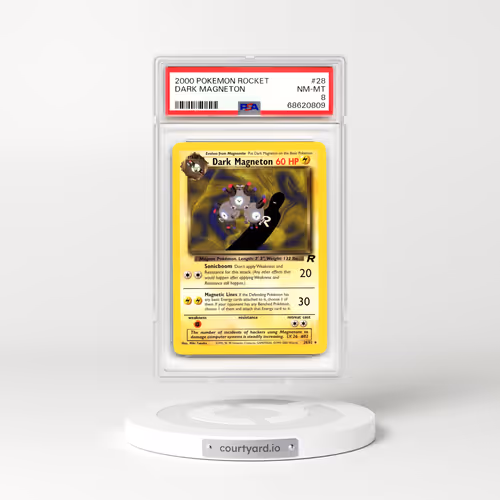 2000 Team Rocket #28 Dark Magneton (PSA 8 NM-MT)