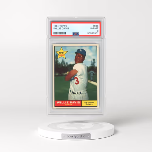 1961 Topps #506 Willie Davis (PSA 8 NM-MT)